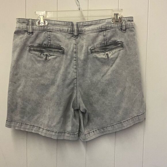 Chino by Anthropologie Women’s 28 Relaxed Gray Mom Style Shorts Stretch - Picture 6 of 12